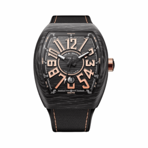 Franck Muller Vanguard Carbon V45 SC DT CARBON NR BN Automatic Gold Numerals 45mm Black Dial