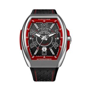Franck Muller Vanguard Racing V 45 Sc Dt Sqt Rcg Ac Er Black With Red Accents