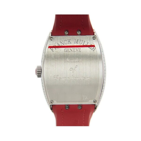 Franck Muller Vanguard V 32 QZ AC RG Quartz Red Aftermarket Diamond Set Bezel - Image 2
