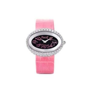 Piaget Limelight 18Kt White Gold Pink Strap Ladies Watch