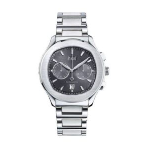 Piaget Polo G0A42005 Grey Index Dial Chronograph 42Mm Stainless Steel Men’S Watch
