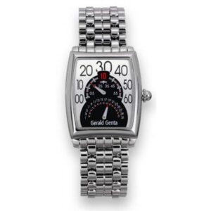 Gerald Genta Solo Biretro Jump Hour Full Steel 34.5Mm Men’S Watch