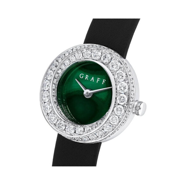 Graff Spiral GSP23WGD White Gold and Diamond Green Dial - Image 3