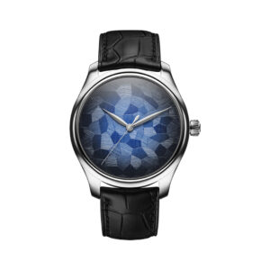 H. Moser & Cie. Endeavour 1200-1220 Centre Seconds Stainless Steel 40mm Blue Fume Dial Men’s Watch