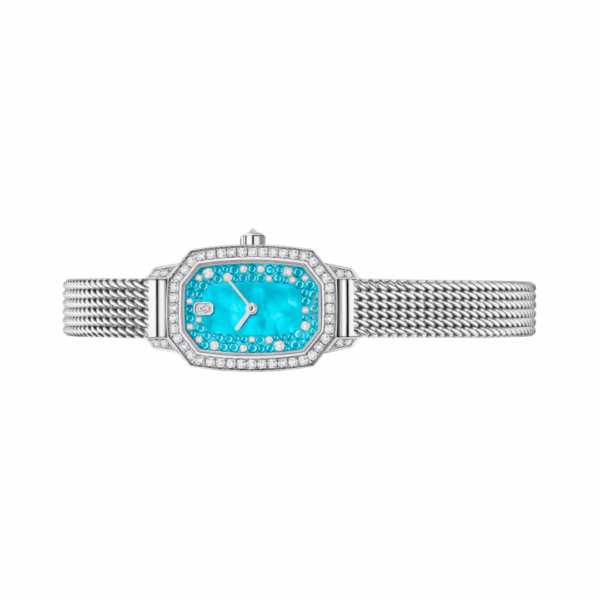 Harry Winston Emerald EMEQHM18WW018 18k White Gold 24mm MOP Dial Womens Watch - Image 2
