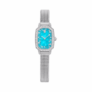 Harry Winston Emerald EMEQHM18WW018 18k White Gold 24mm MOP Dial Womens Watch