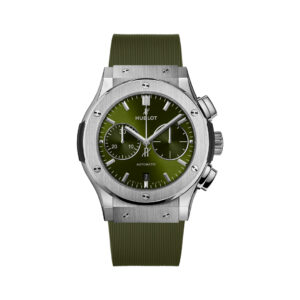 Hublot Classic Fusion 521.NX.8970.RX Titanium Automatic Green Dial 45mm Men’s Watch