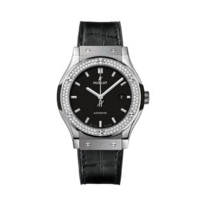 Hublot Classic Fusion 542.NX.1171.LR.1104 Titanium Diamonds Black Dial