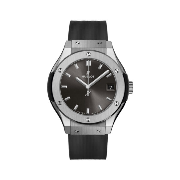Hublot Classic Fusion 581.NX.7071.RX Titanium Grey Quartz 33mm Ladies Watch