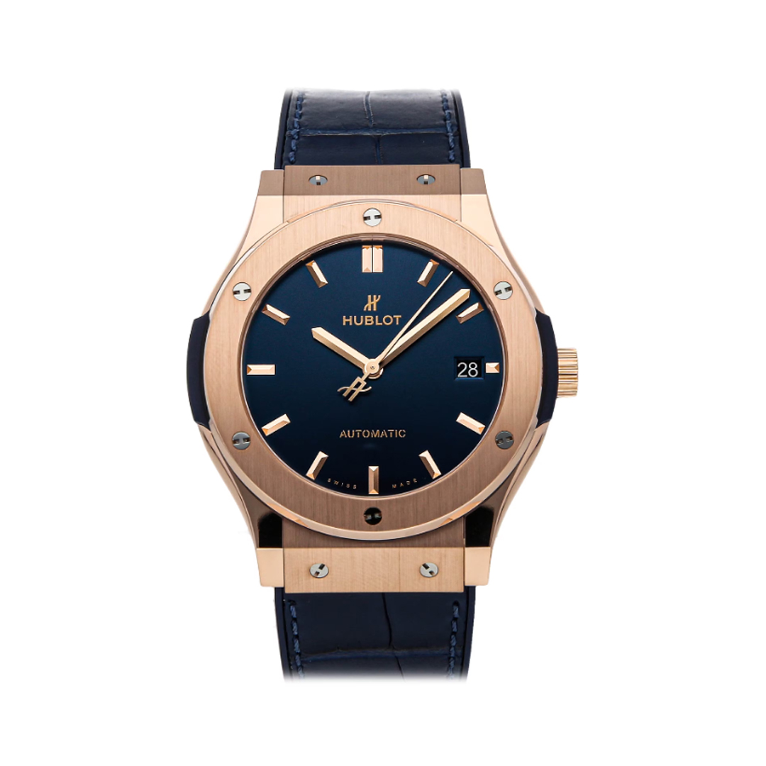 Hublot Classic Fusion King Gold 511.OX.7180.LR Blue 45mm Men’s Watch