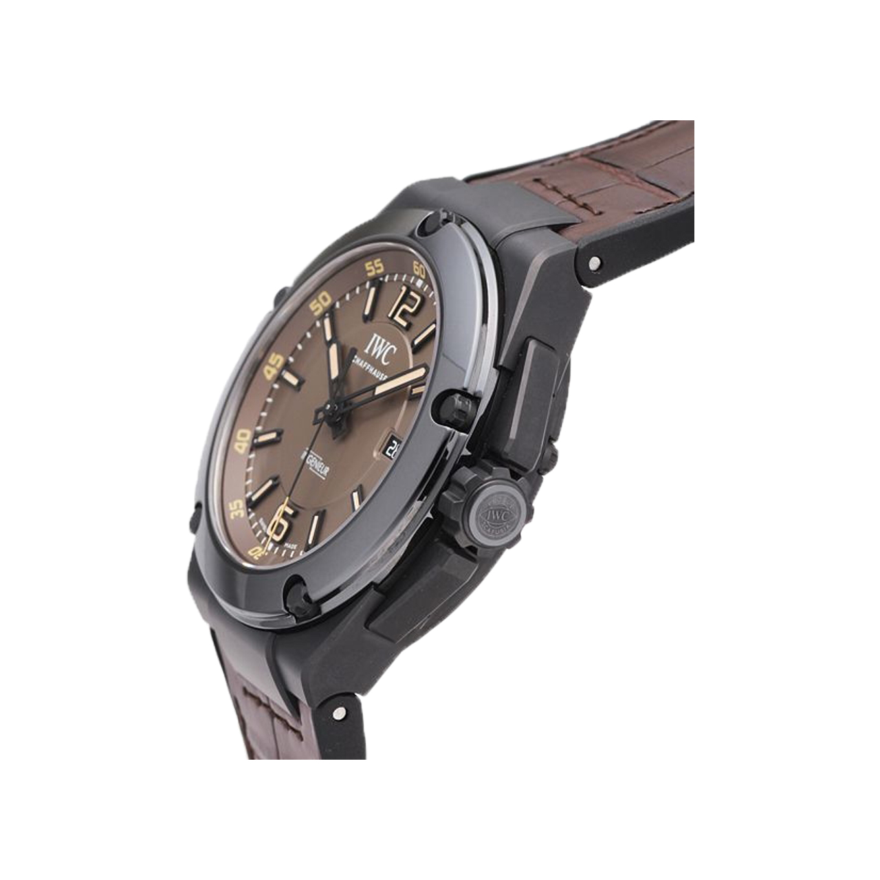 IWC Ingenieur IW322504 Brown Leather Strap 46 mm Brown Dial - Image 2