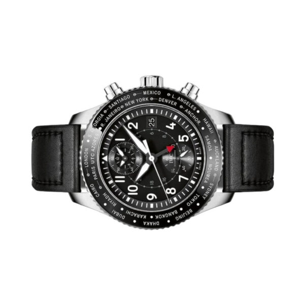 WC Pilots IW395001 Watch Timezoner Chronograph Black Dial - Image 5