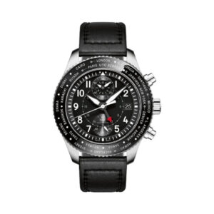 WC Pilots IW395001 Watch Timezoner Chronograph Black Dial