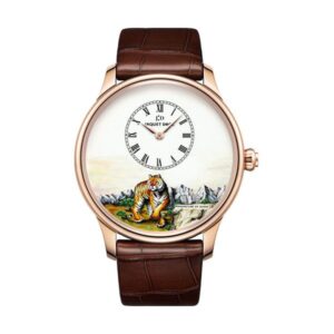 Jaquet Droz Les Ateliers D’Art Petite Heure Minute Enamel Painting 43Mm Mens Watch Ref. J005033297