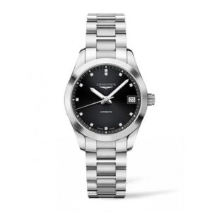 Longines Conquest Classic Black Dial L2.385.4.58.6 Stainless Steel Ladies Watch