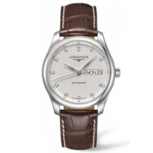 Longines Master Collection Silver Diamond Dial Stainless Steel