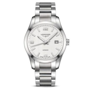 Longines Conquest Classic Silver Dial Stainless Steel 40Mm  Men’S Watch