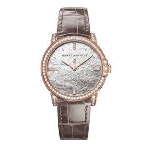 Harry Winston Midnight Monochrome Silver White Metallic Diamond Dial Ladies Watch