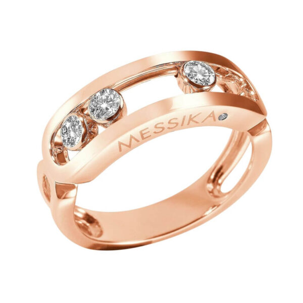 Messika Move Classic 03998-PG-55 Pink Gold Diamond Ring - Image 2
