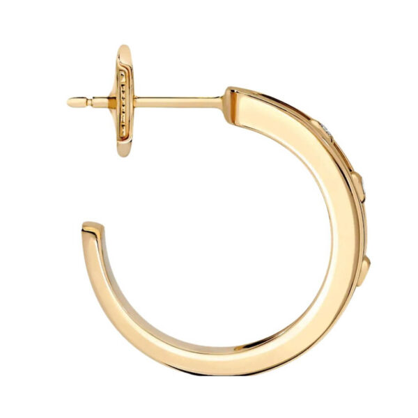 Messika Move Hoop 04407-YG Yellow Gold Diamond Earrings - Image 2