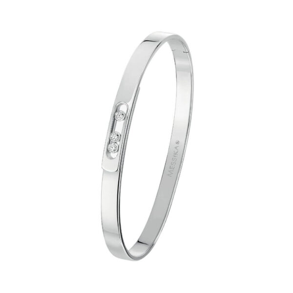 Messika Move Noa Bangle 10092-WG White Gold Diamond Bracelet