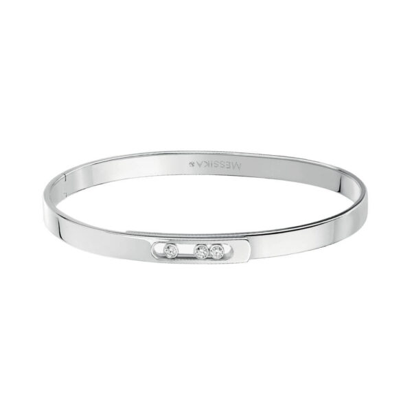 Messika Move Noa Bangle 10092-WG White Gold Diamond Bracelet - Image 3