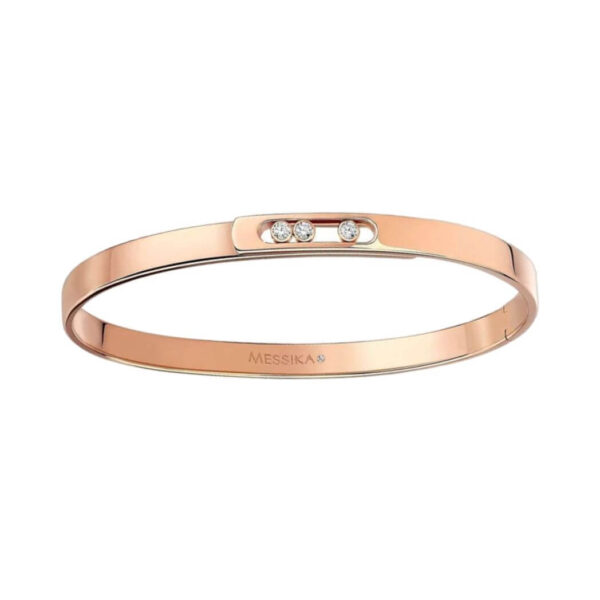 Messika Move Noa Bangle Pm 10092-PG Pink Gold Diamond Bracelet - Image 4