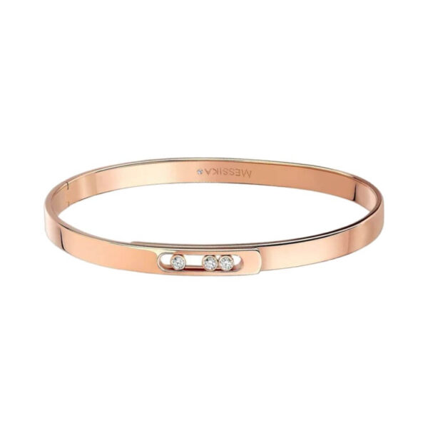 Messika Move Noa Bangle Pm 10092-PG Pink Gold Diamond Bracelet - Image 3