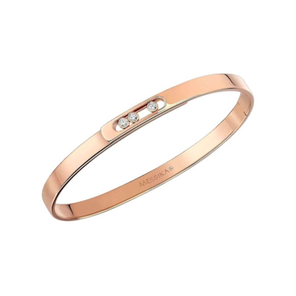 Messika Move Noa Bangle Pm 10092-PG Pink Gold Diamond Bracelet - Image 2