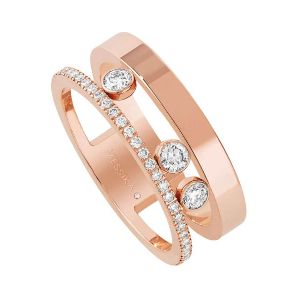 Messika Move Romane 06516-PG Pink Gold Diamond Ring - Image 4