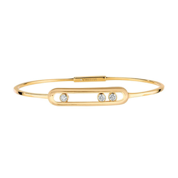 Messika Move Thin 04068-YG Yellow Gold Diamond Bracelet - Image 3