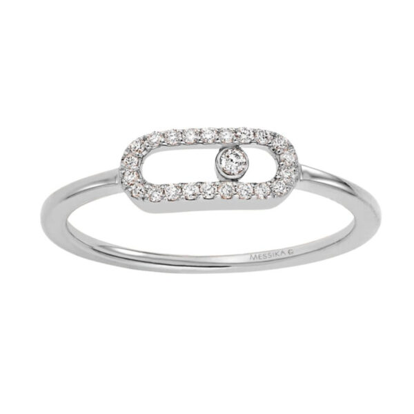 Messika Move Uno 04705-WG White Gold Diamond Ring - Image 2
