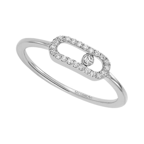 Messika Move Uno 04705-WG White Gold Diamond Ring - Image 3