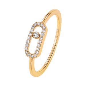 Messika Move Uno 04705-YG Yellow Gold Diamond Ring