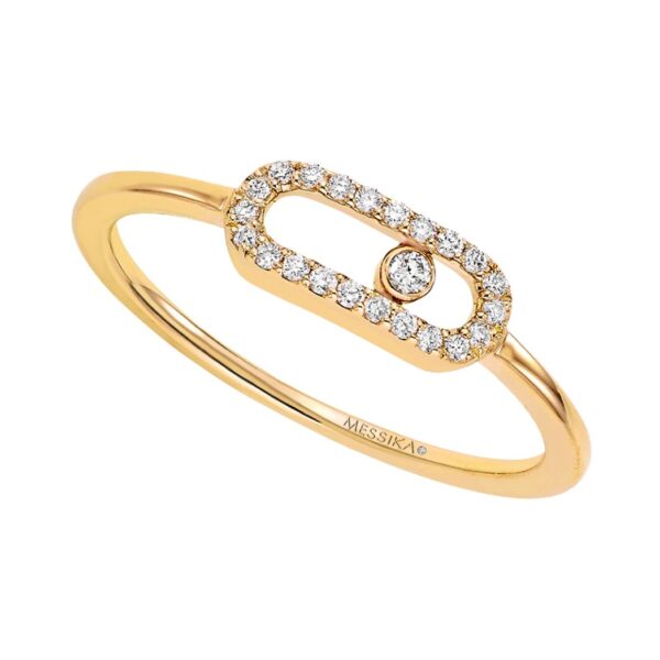 Messika Move Uno 04705-YG Yellow Gold Diamond Ring - Image 3