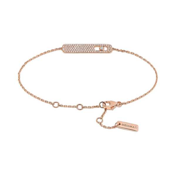 Messika My First Diamond Pavé 07535-RG Rose Gold Diamond Bracelet - Image 3