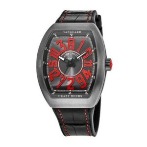Franck Muller Vanguard Crazy Hours Titanium Black Dial Watch