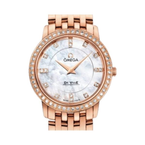 Omega De Ville Prestige Quartz 413.55.27.60.55.002 27MM MOP Dial - Image 3