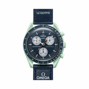 Omega X Swatch Mission To Earth So33G100 Blue Straps