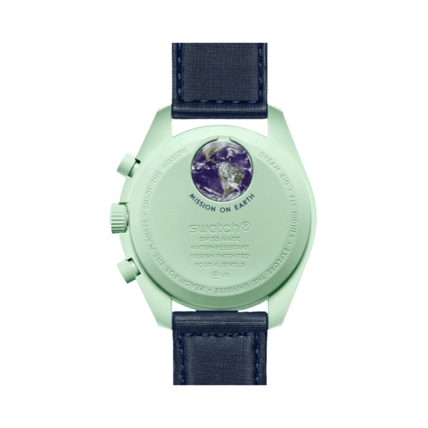 Omega X Swatch Mission To Earth So33G100 Blue Straps - Image 2