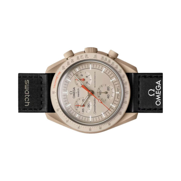 Omega X Swatch Mission To Jupiter So33C100 Moonswatch Khaki Brown Bioceramic - Image 5