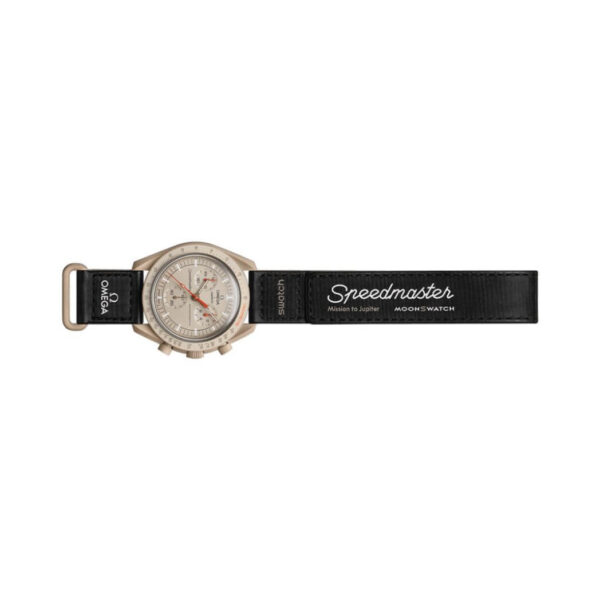 Omega X Swatch Mission To Jupiter So33C100 Moonswatch Khaki Brown Bioceramic - Image 4