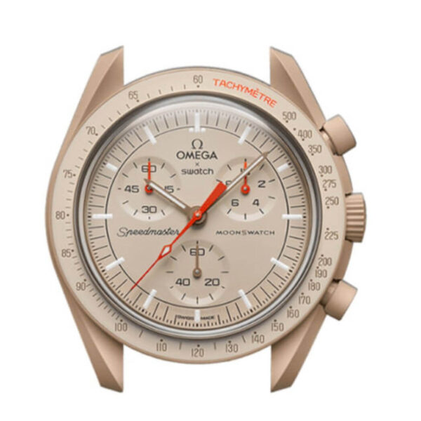 Omega X Swatch Mission To Jupiter So33C100 Moonswatch Khaki Brown Bioceramic - Image 3