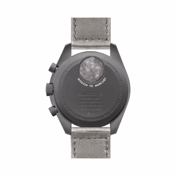 Omega X Swatch Mission To Mercury So33A100 Moonswatch Grey Strap - Image 2