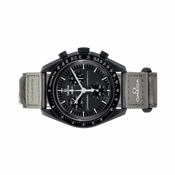 Omega X Swatch Mission To Mercury So33A100 Moonswatch Grey Strap - Image 4