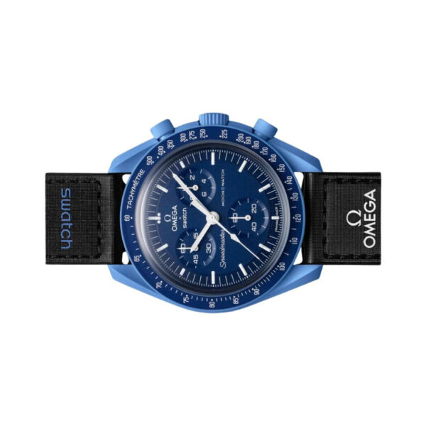 Omega X Swatch Mission To Neptune So33N100 Moonswatch Blue Bioceramic - Image 4