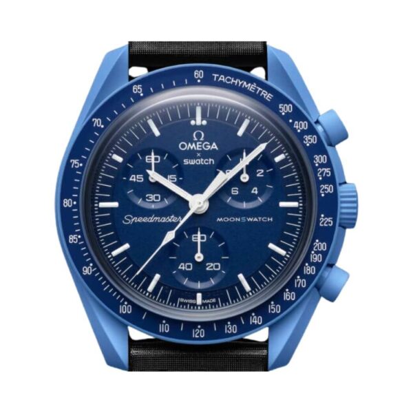 Omega X Swatch Mission To Neptune So33N100 Moonswatch Blue Bioceramic - Image 3
