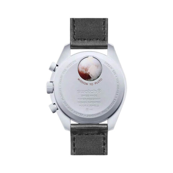Omega X Swatch Mission To Pluto So33M101 Moonswatch Burgundy Bioceramic - Image 2