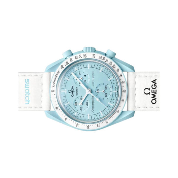 Omega X Swatch Mission To Uranus Pastel So33L100 Moonswatch Blue Bioceramic - Image 3