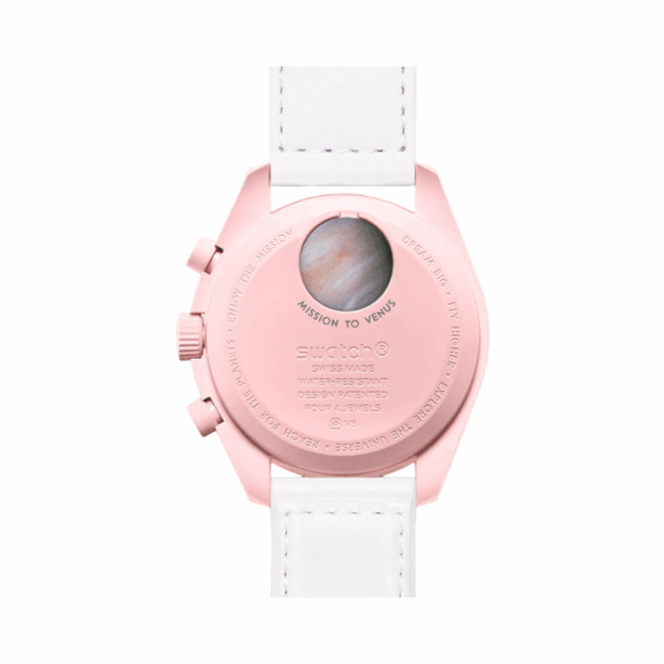 Omega X Swatch Mission To Venus So33P100 Moonswatch White Strap - Image 2